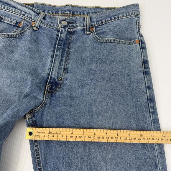Levis 550 Straight Leg Denim Jeans Stretch Men's Size 34 (Fit 34x33) - Picture 8 of 11
